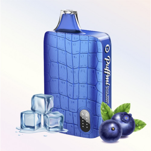 Электронная сигарета PuffMi Dura V2 STRONG 9000 - Черника лёд